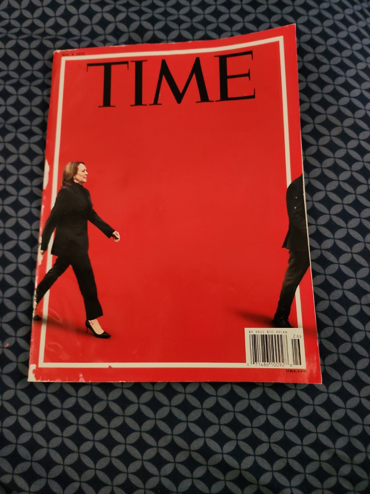 Time Magazine Edition Featuring Kamala Harris On The Cover Iconic Red Background