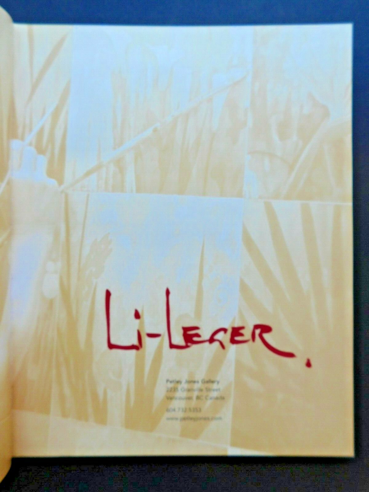 Collection of color paintings by artist DON LI-LEGER 2005 hardcover 124 pages DJ