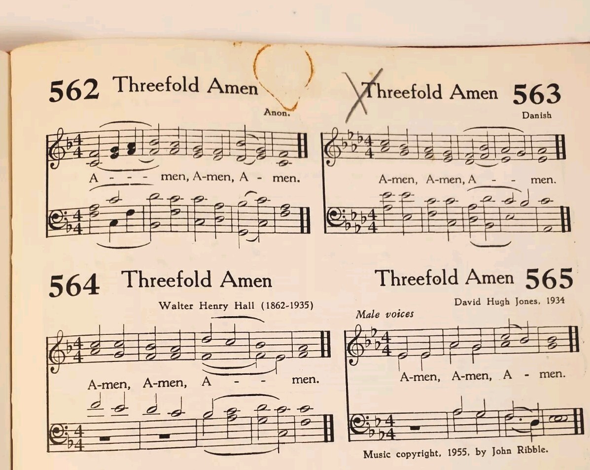The Hymnbook Published By Presbyterian Church In The US 1952 Hardcover 576 Pages