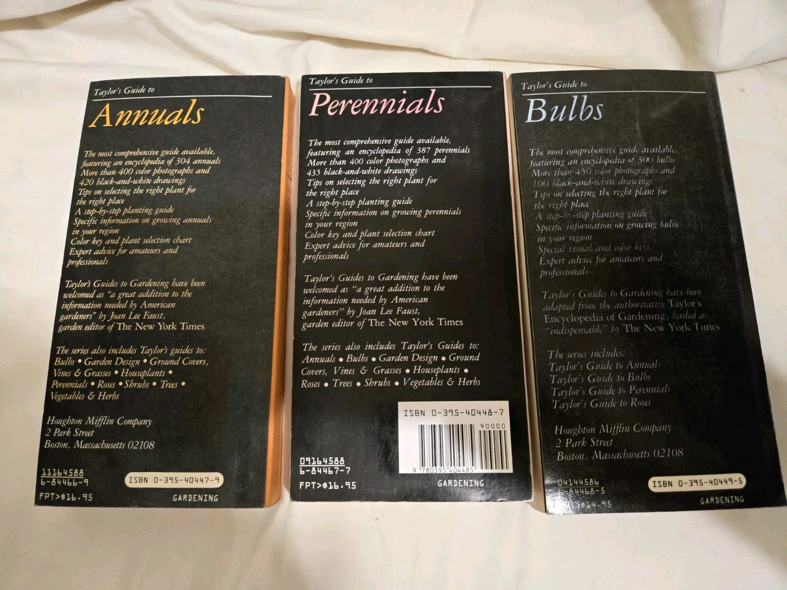 Taylor’s Guides to Gardening: Annuals, Bulbs,Perennials First Editions Softcover