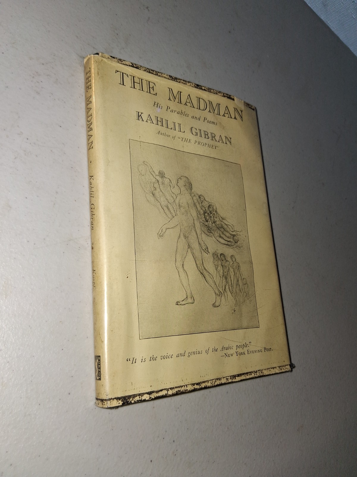 The Madman His Parables and Poems by Kahlil Gibran (1947 Hardcover) 10th Print