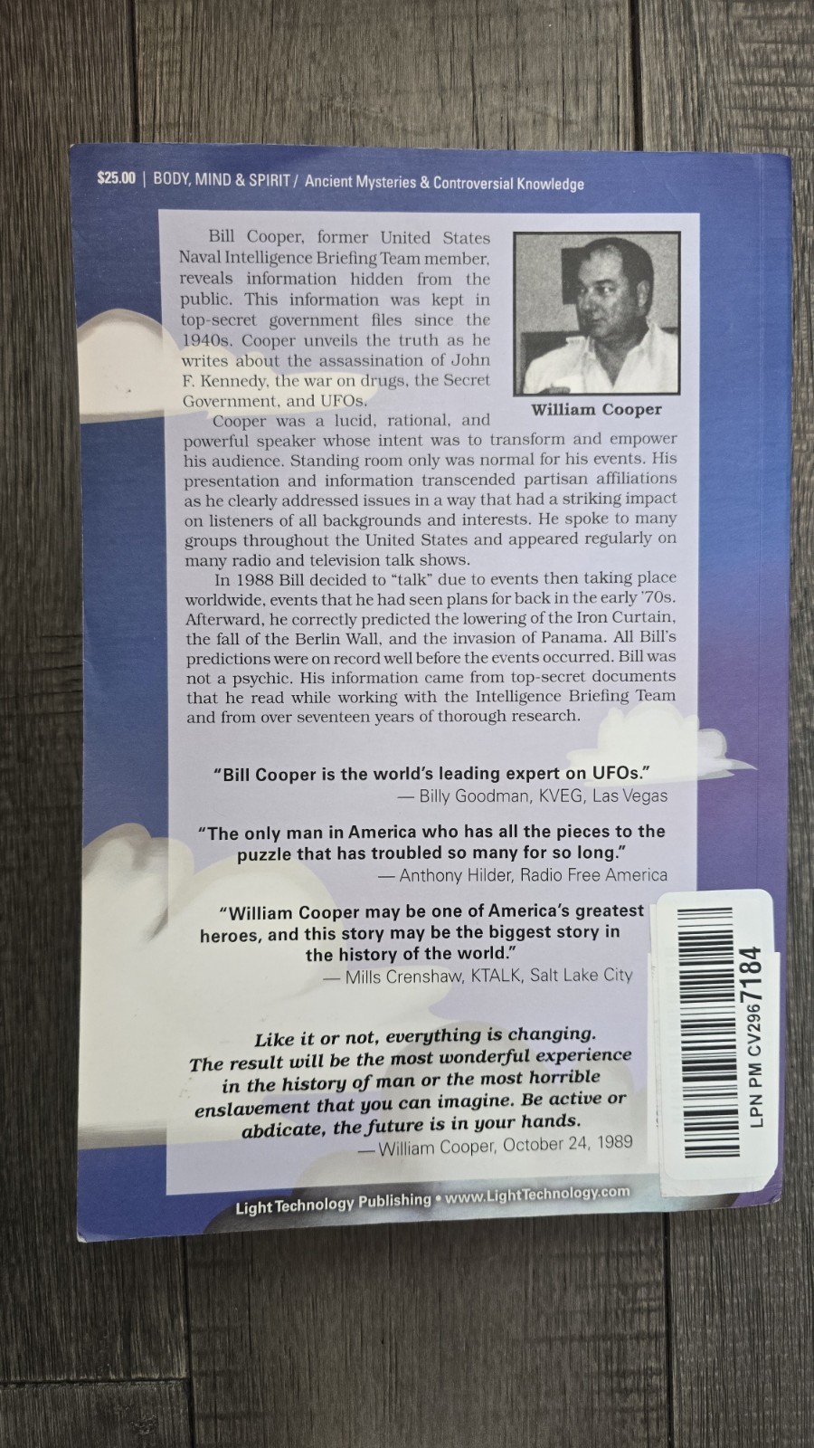 NEW – Behold a Pale Horse by William Cooper (1991, Trade Paperback)
