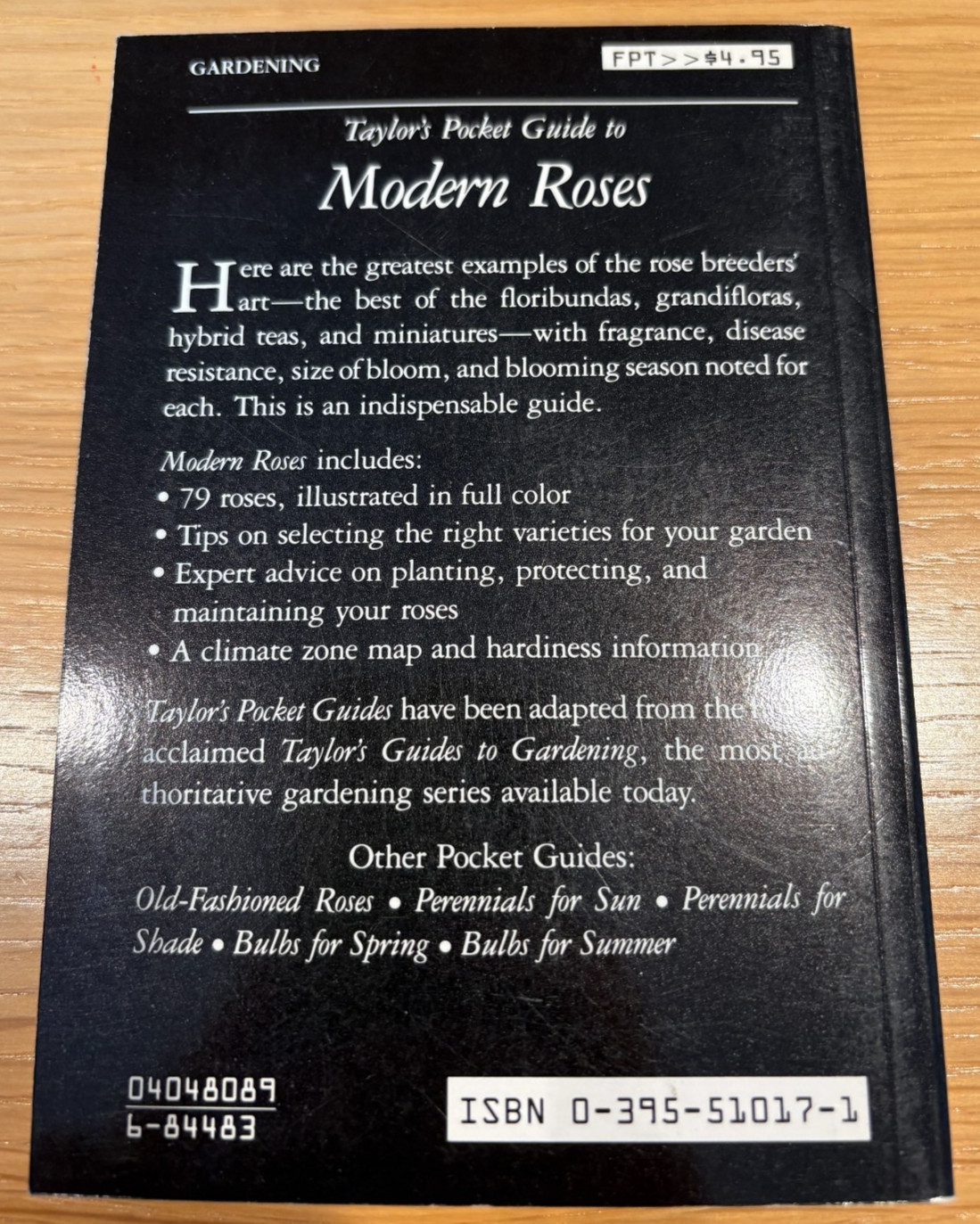 Set of 5 Taylor’s Pocket Guides: Perennials Bulbs Spr/Sum Modern Roses Old Roses