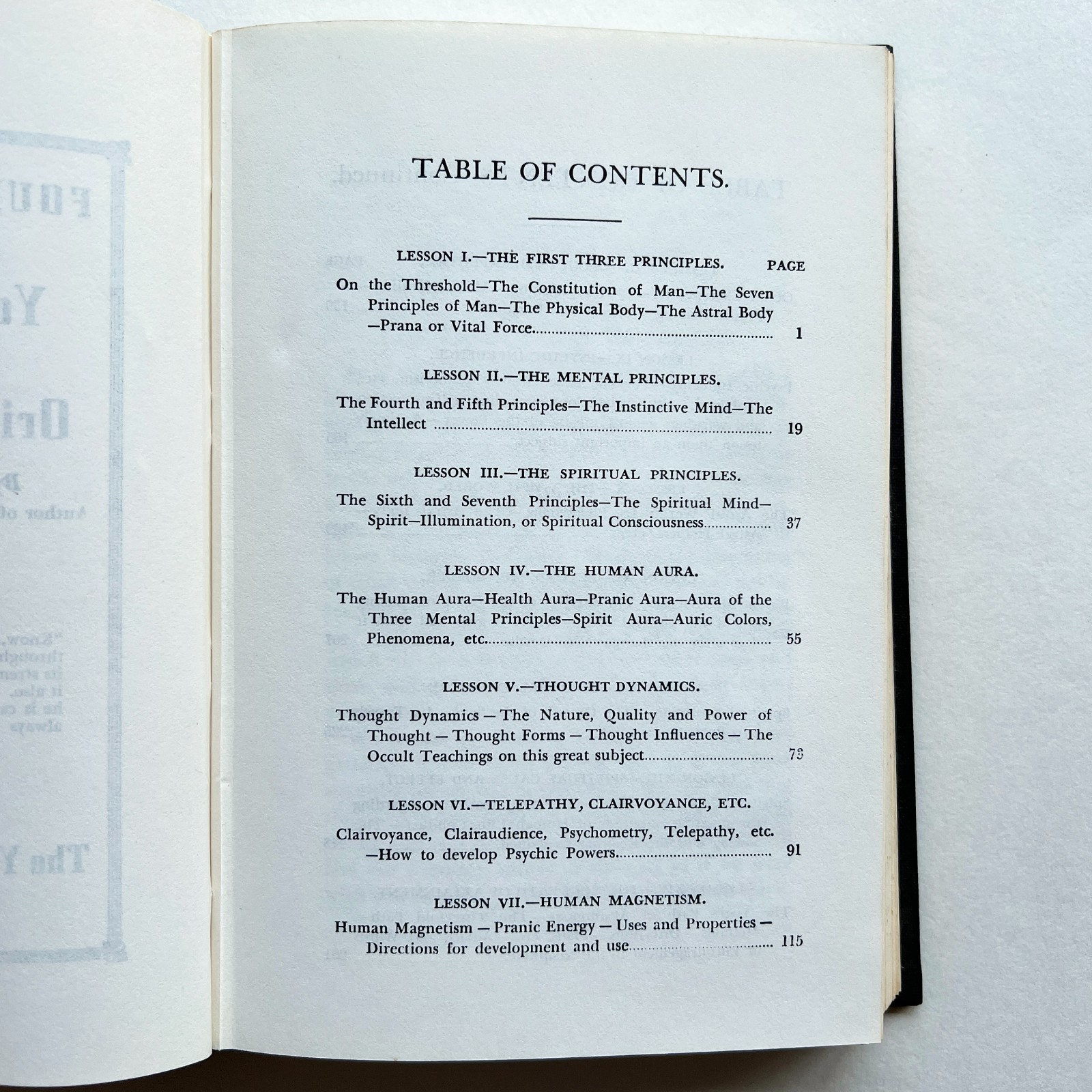 Fourteen Lessons in Yoga Philosophy by Yogi Ramacharaka (Hardcover) 1931
