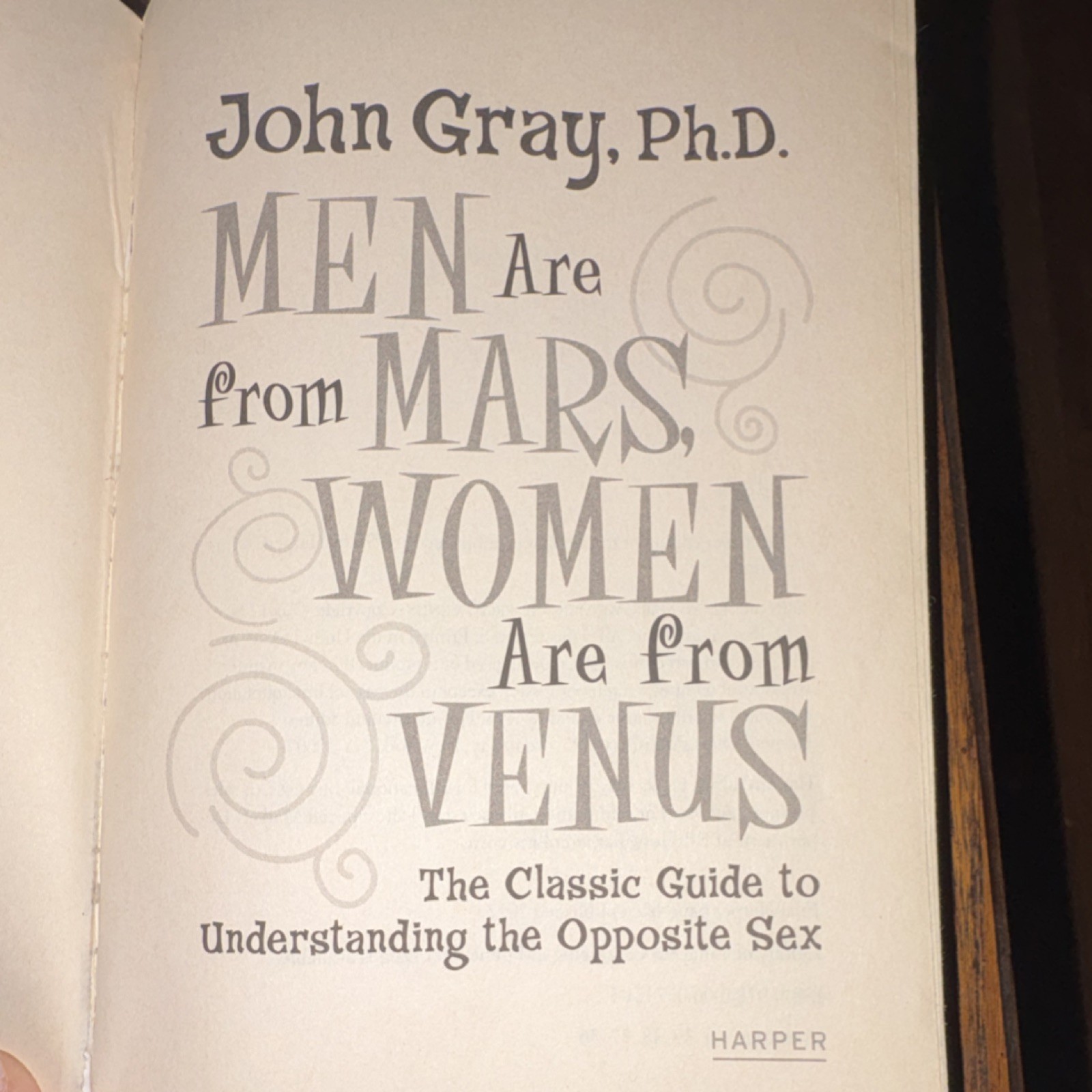 Men Are from Mars Women Are from Venus John Gray Harper Paperback 20th Anniv
