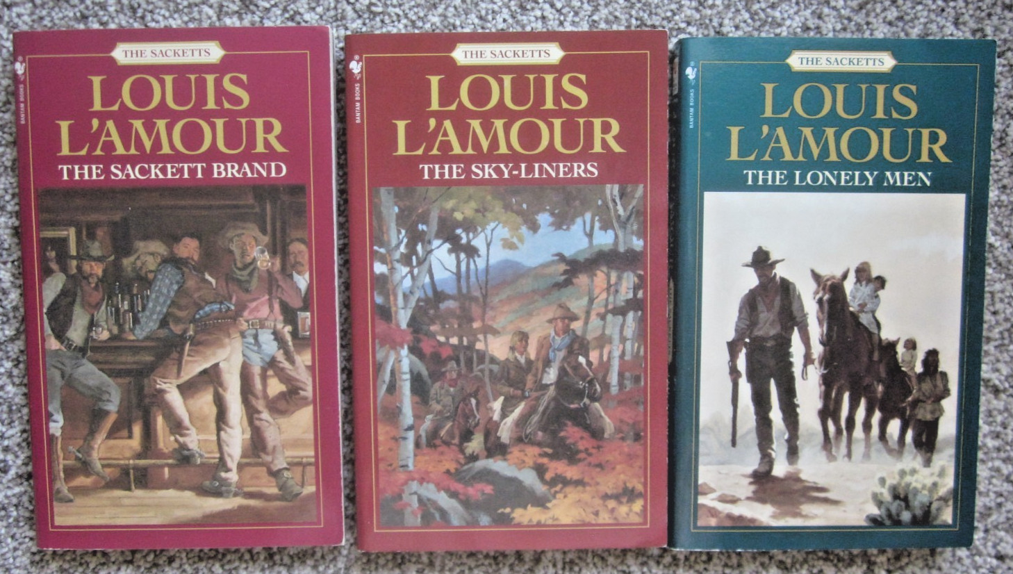 THE SACKETTS by LOUIS L’AMOUR / BKS 1-17 excl 6.5 & 8.5 / 17 PB / BANTAM