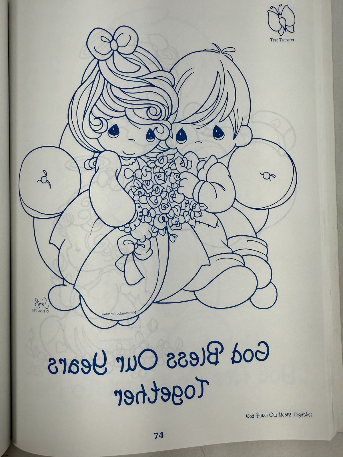 Precious Moments Iron-On Transfers Book 2 Leisure Arts 1996 Vintage Unused