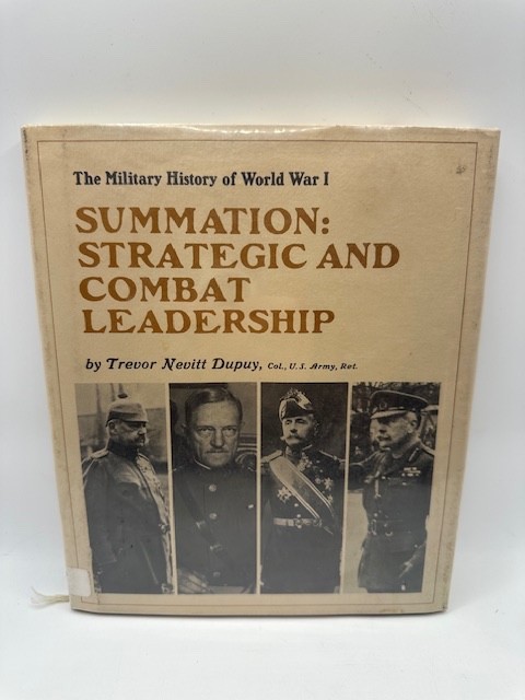 The Military History Of WW1 By Trevor Nevitt Dupuy Lot Of 8 (Ex-Library)