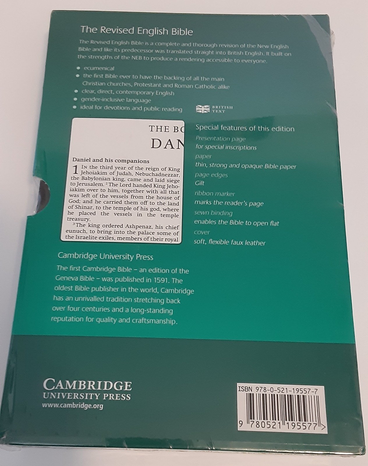 REB Revised English Bible Standard Text Edition Gray Leather RE532:T Cambridge