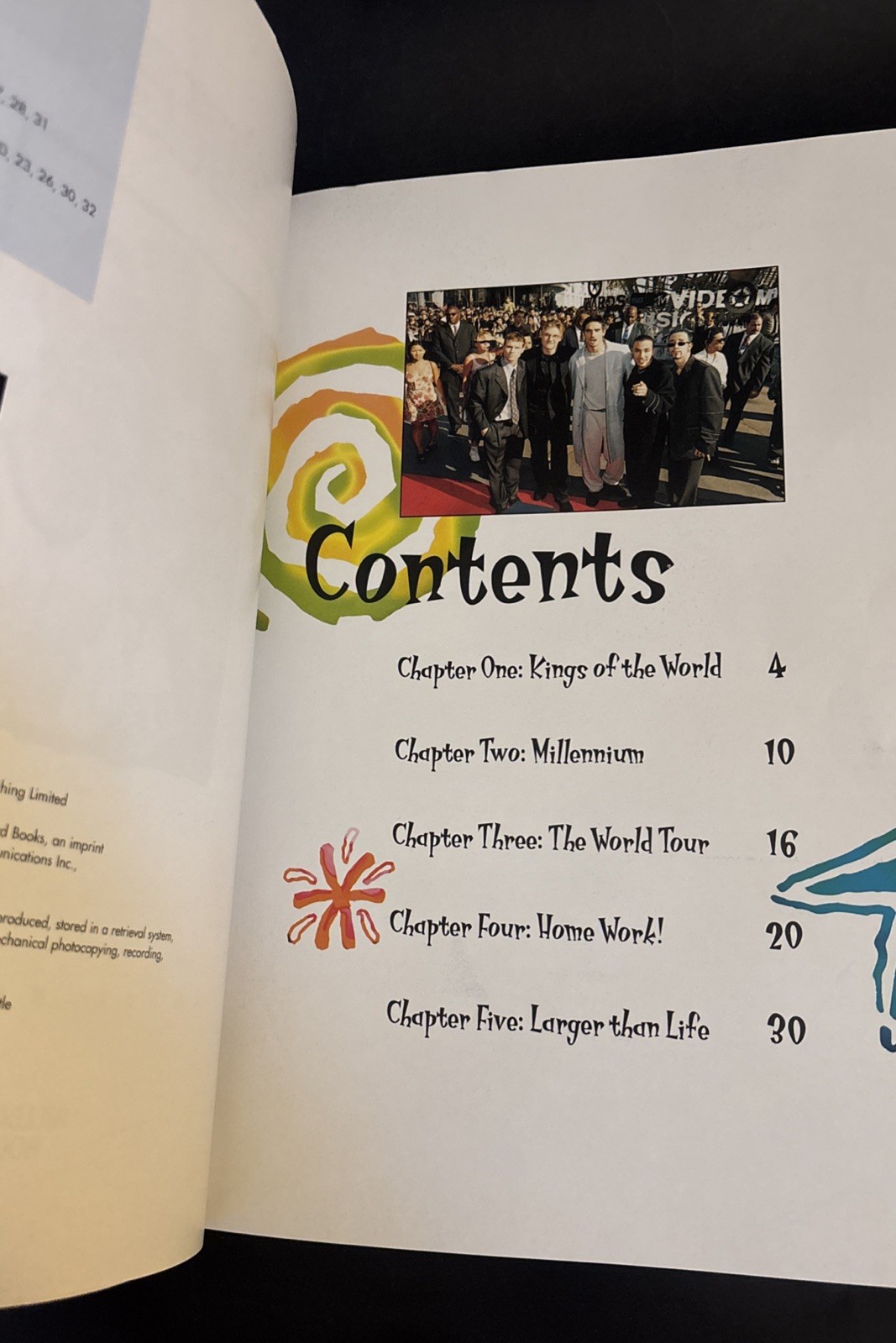 Vtg Backstreet Boys Special Edition Book By Angie Nichols ~ 32 Pages ~ 1999