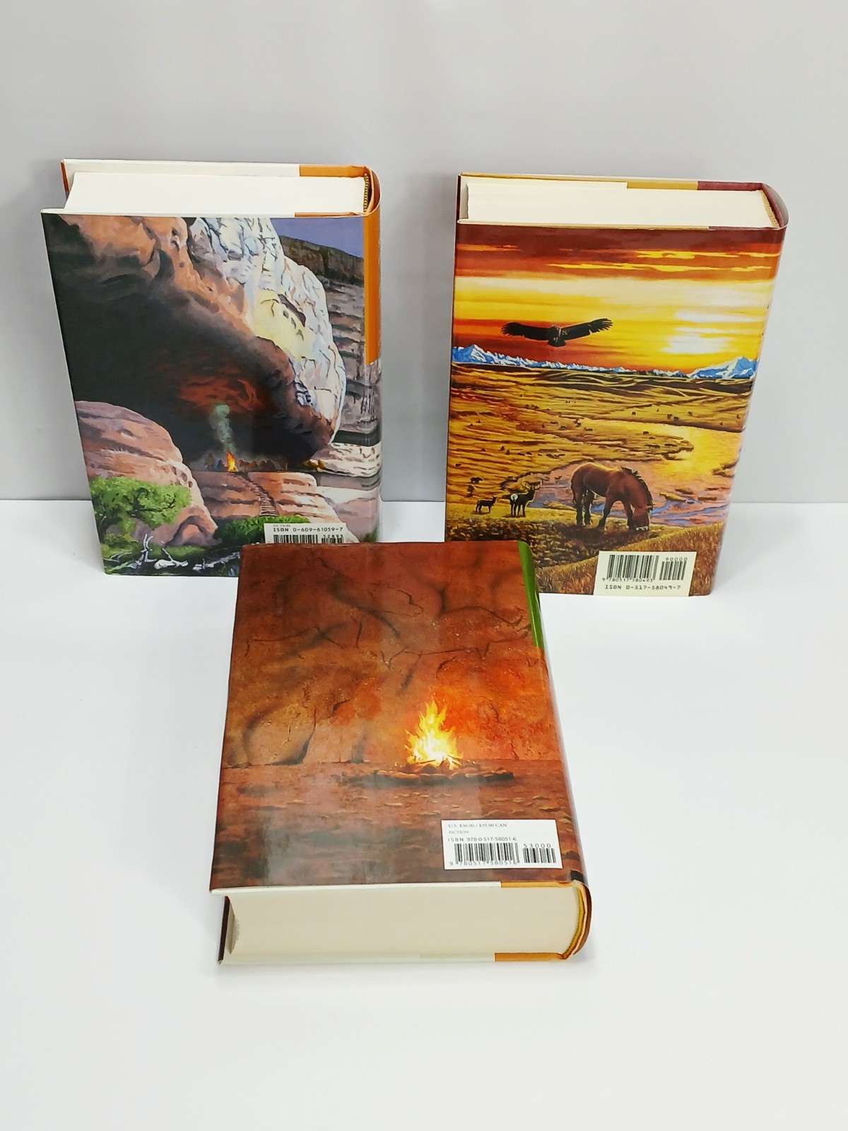 Lot of 3 Jean M. Auel Hardcover Books – With Dust Jackets – 1990/2002/2011