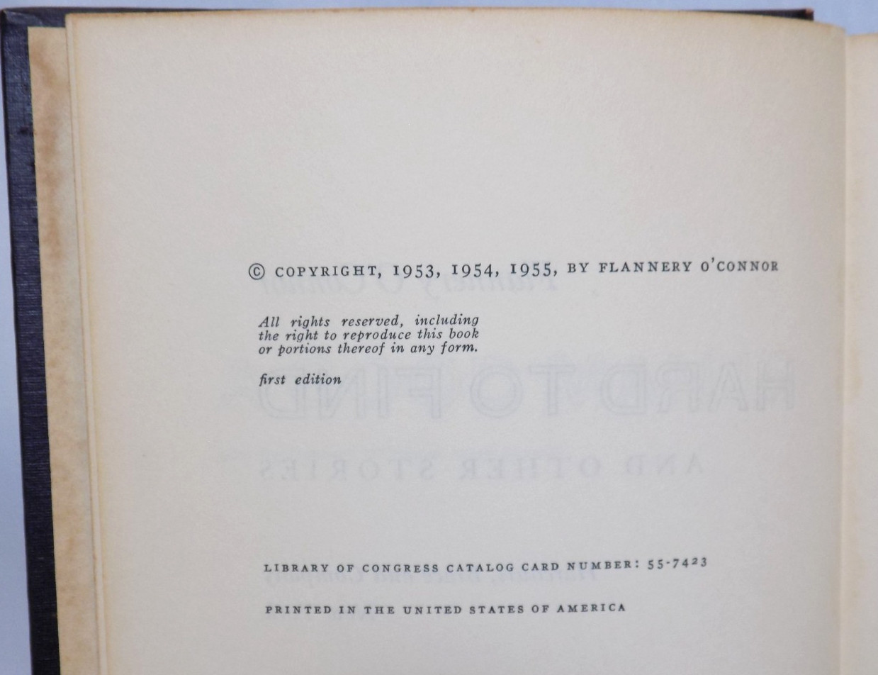 A Good Man is Hard to Find and Other Stories by Flannery O’Connor, 1955 1st HCDJ