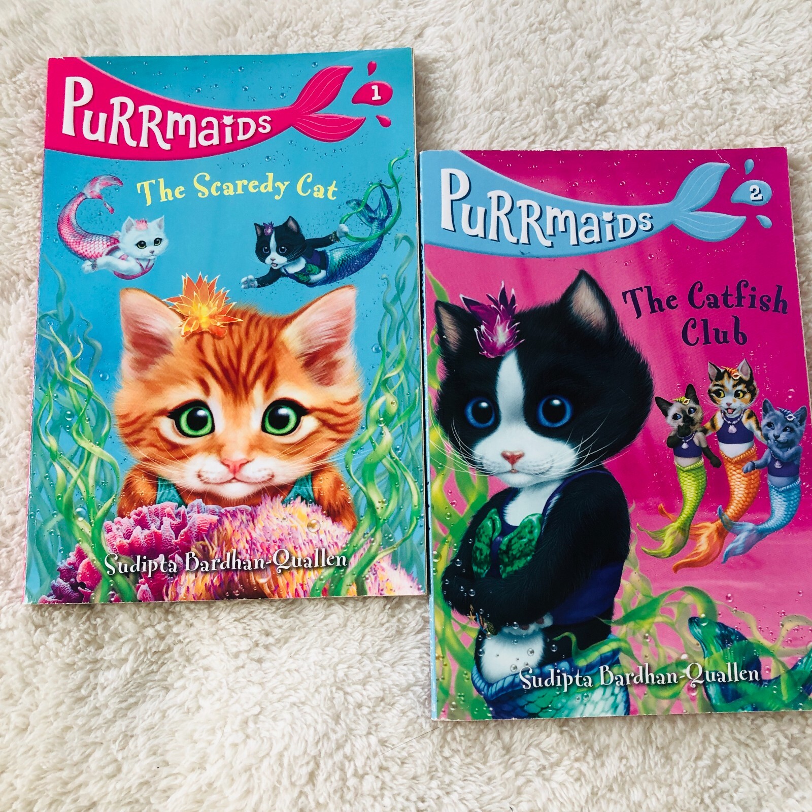 PURRMAIDS Series 5 PB Books (#1 – 5) by Sudipta Bardhan-Quallen Ages 6-9 years