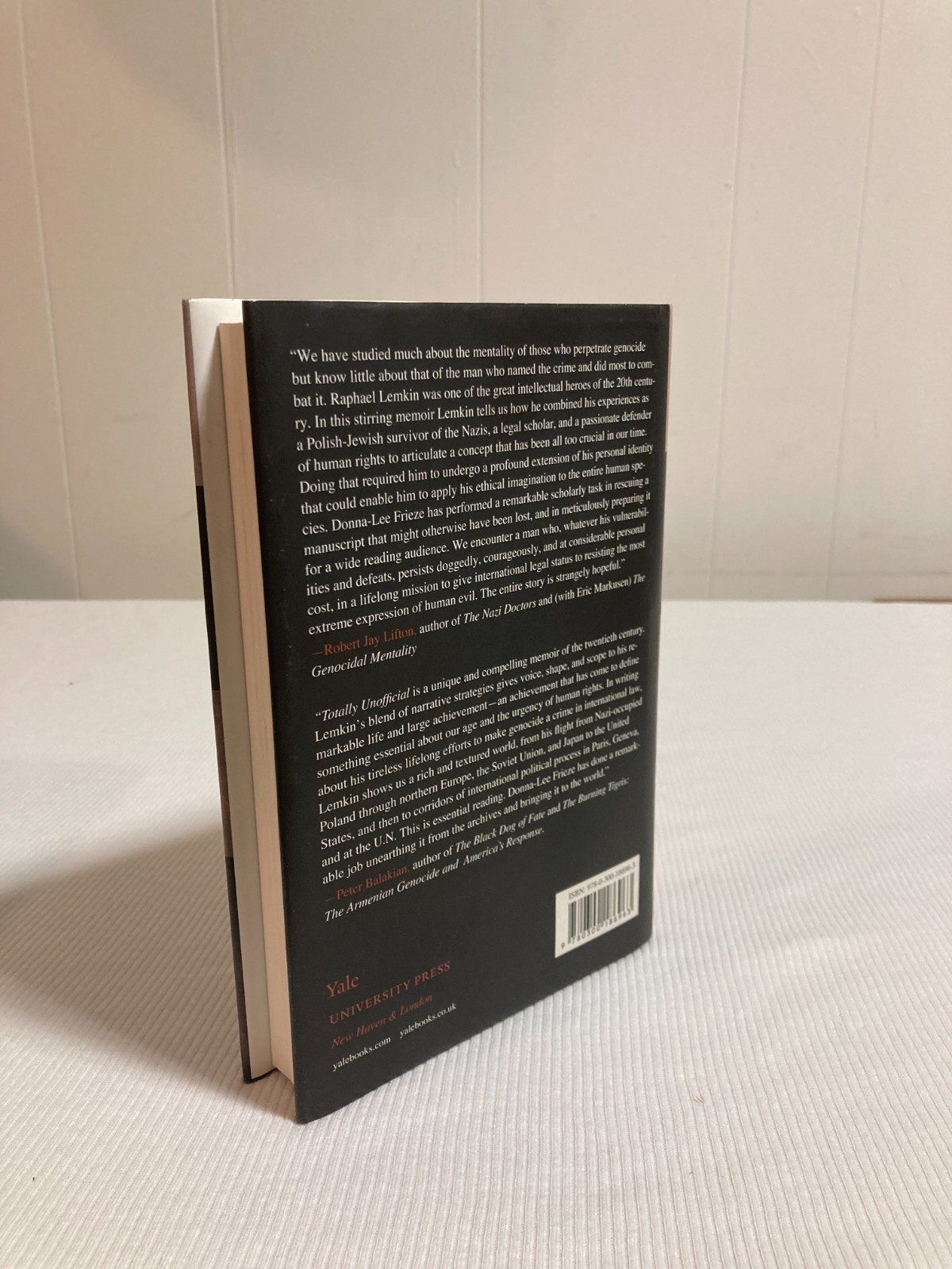 Totally Unofficial : The Autobiography of Raphael Lemkin (HCDJ, 2013, VG)