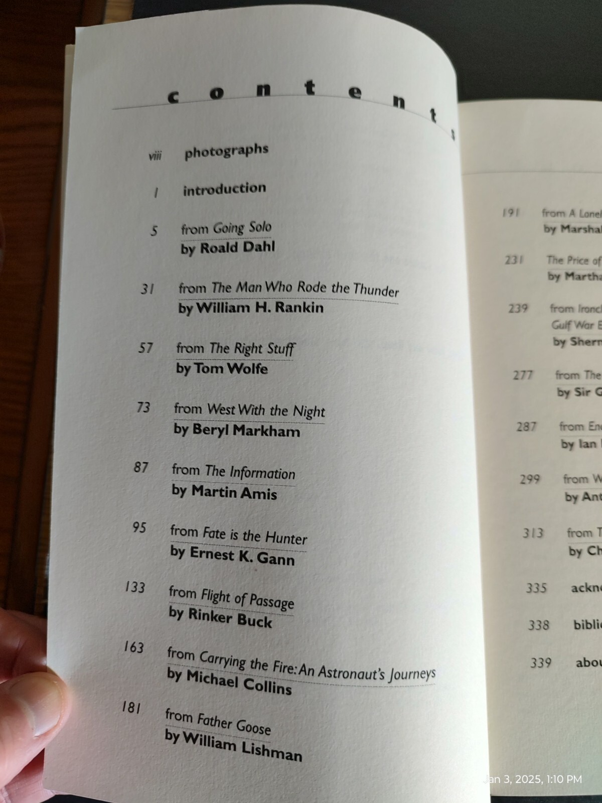 Wild Blue : Stories of Survival from Air and Space, 350 pages, © 2000