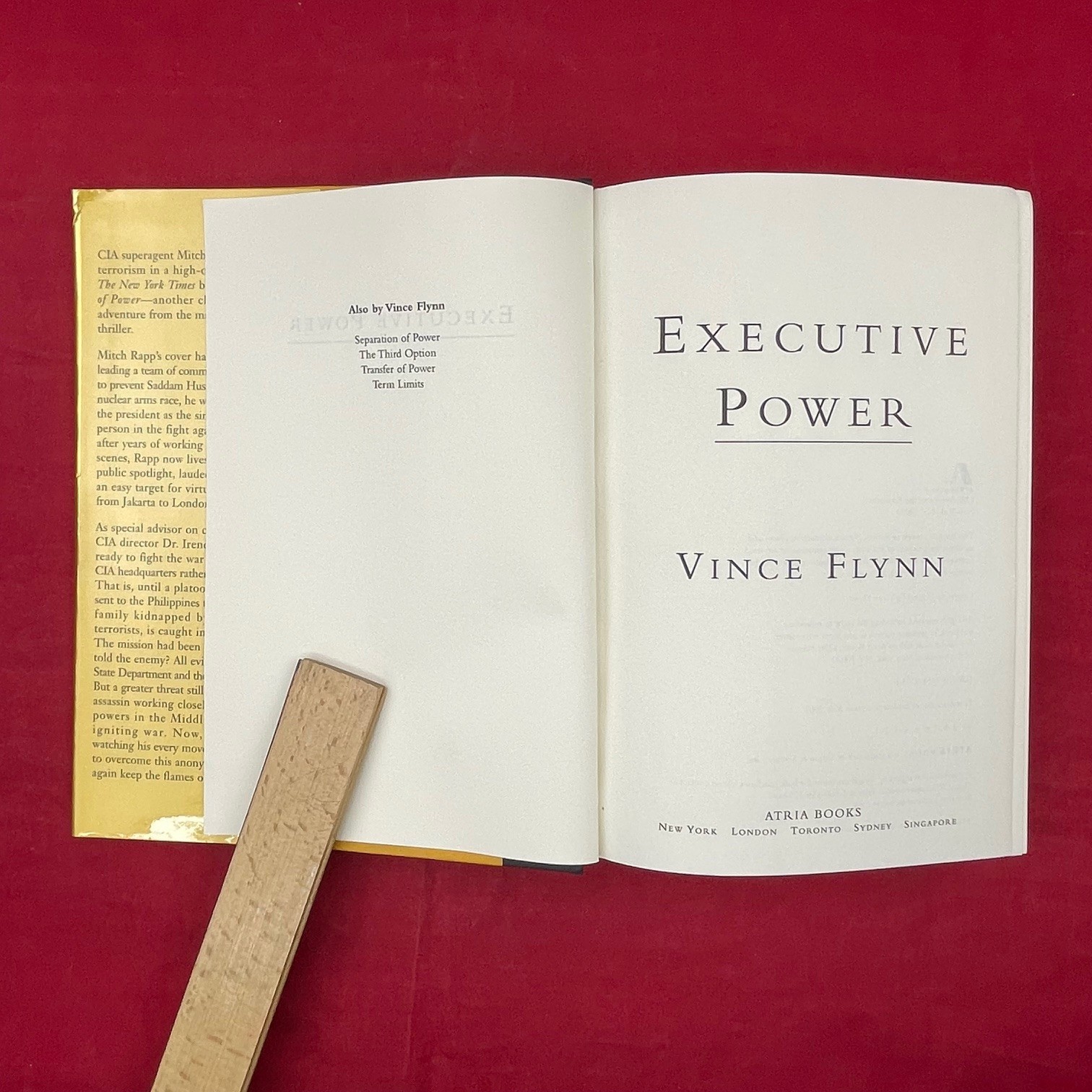 Vintage 2003 Vince Flynn Executive Power Hardcover Book