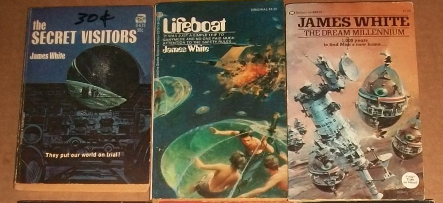 9 paperback lot James White (1928-99) SF author vtg all 1st early 57-82 PB VG EX