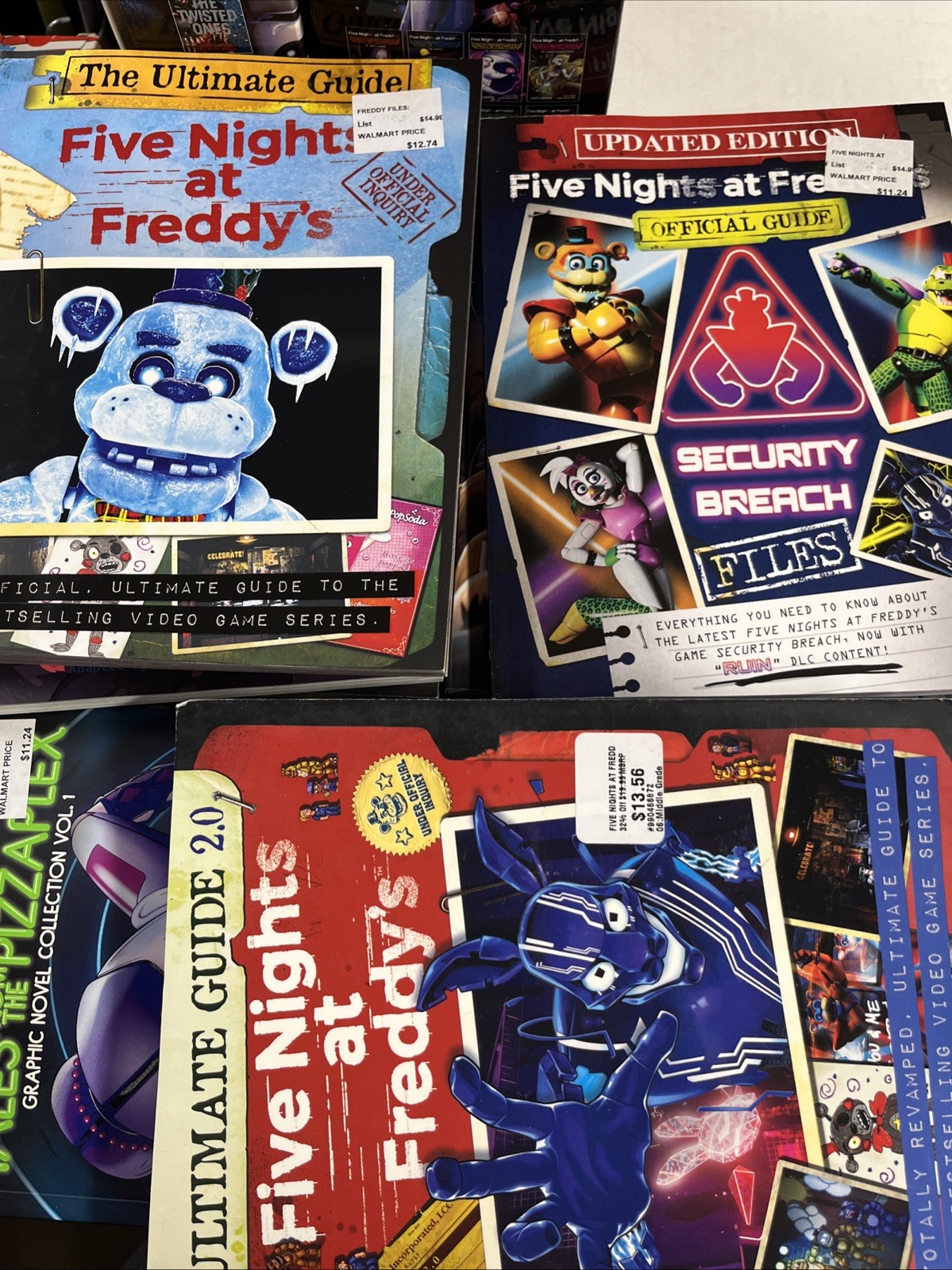 Five Nights at Freddy’s Books Lot of 31 Graphix Paperback Fazebear Pizzaplex
