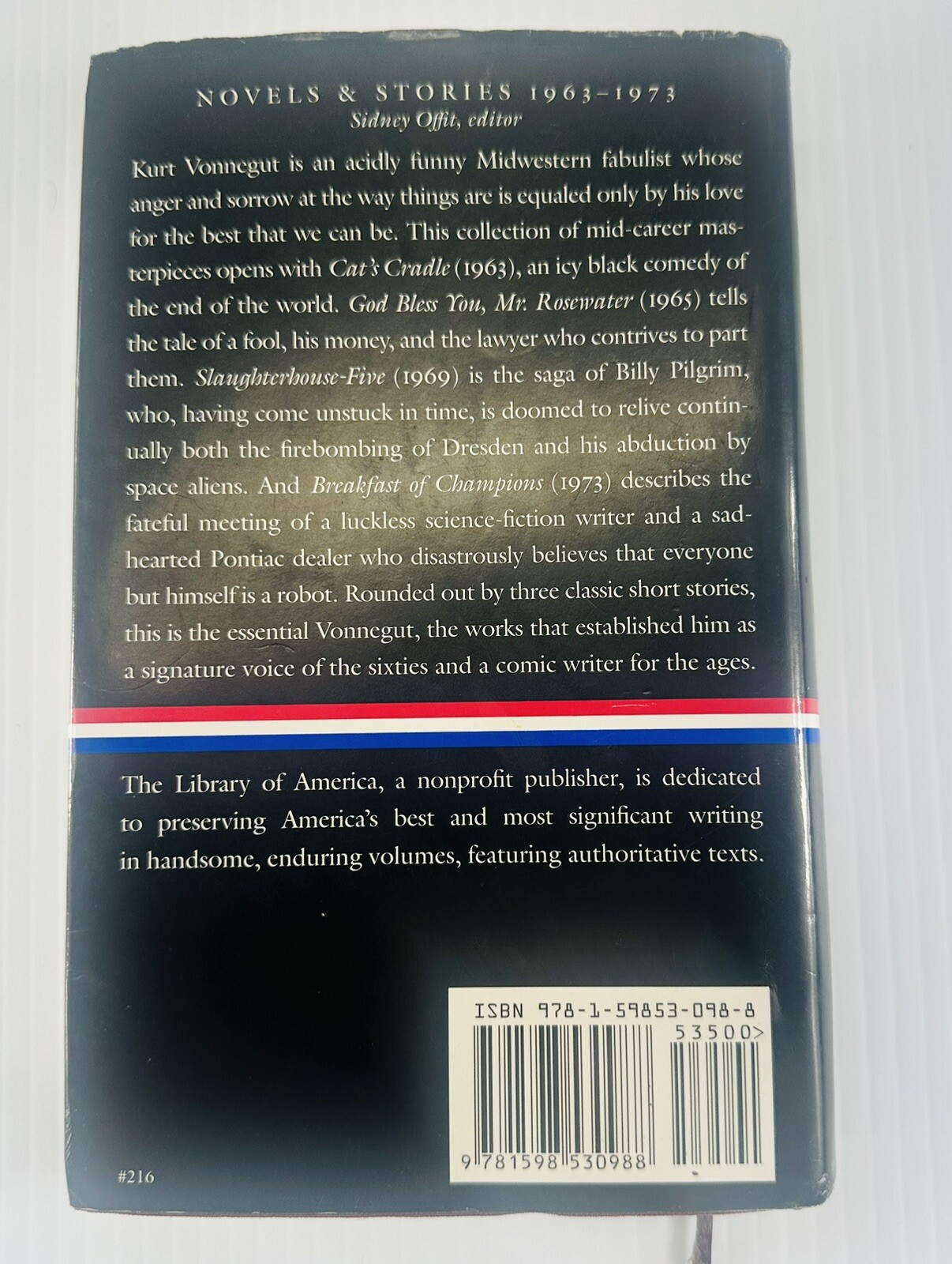 Kurt Vonnegut: Novels & Stories 1963–1973 (LoA #216) | Library of America Hardc