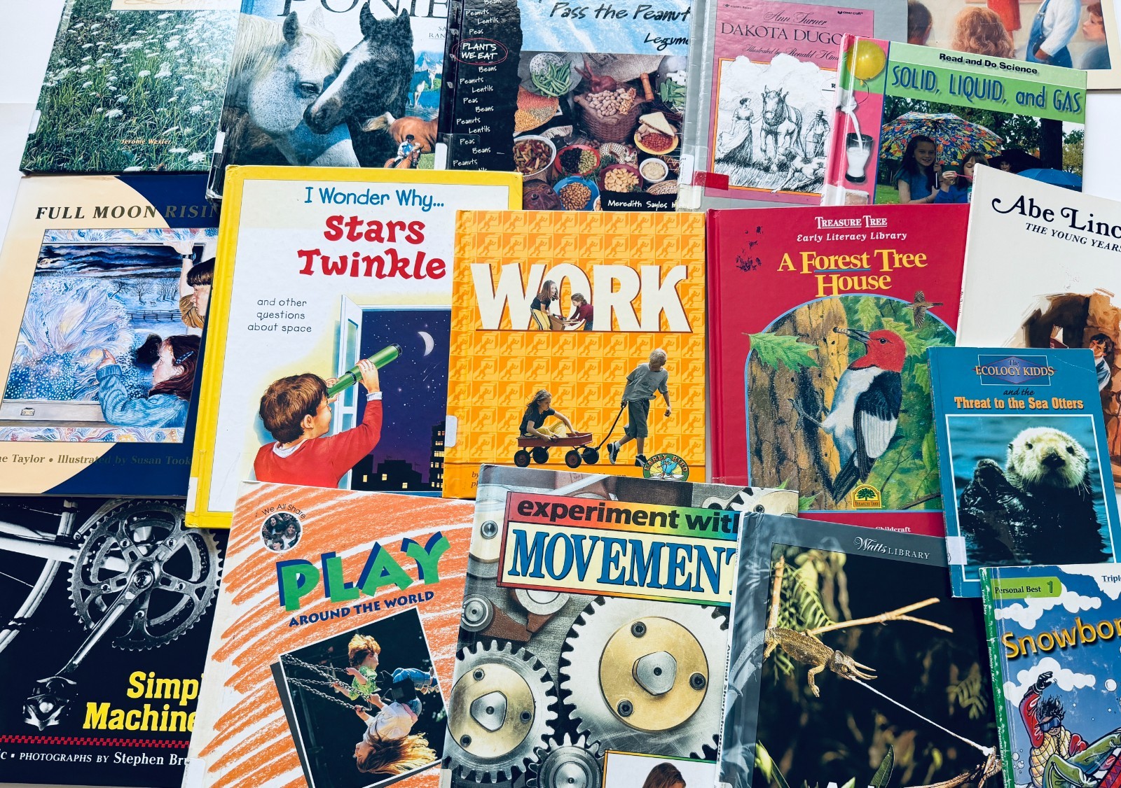 Lot of 10 Random Children’s Books, Grades 2-3, Homeschool Library/Teacher Librar