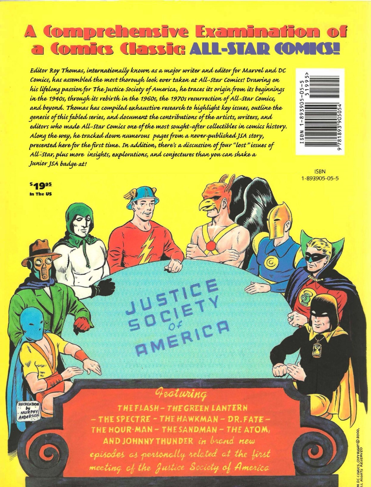 The All Star Companion,Roy Thomas,Justice Society of America,SC,1st,2000