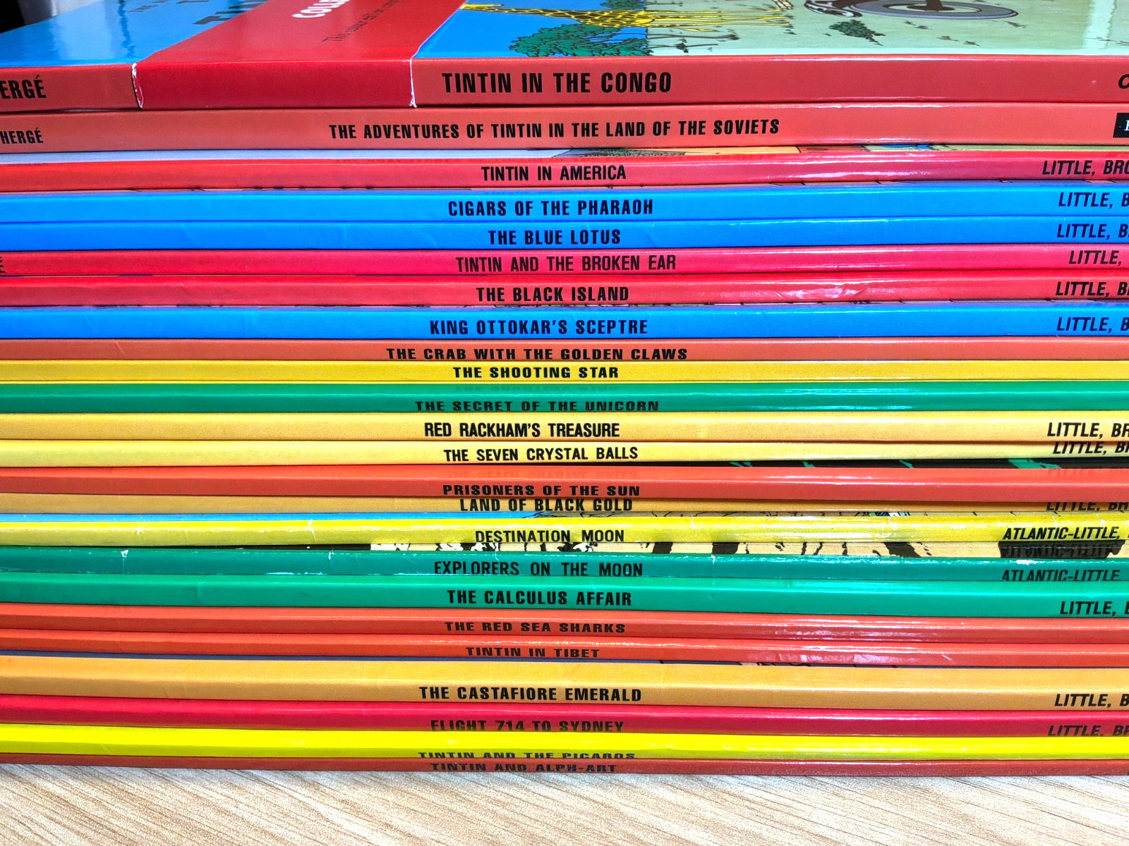The Adventures of Tintin Complete Collection 24-Book Set English Ed. Paperback