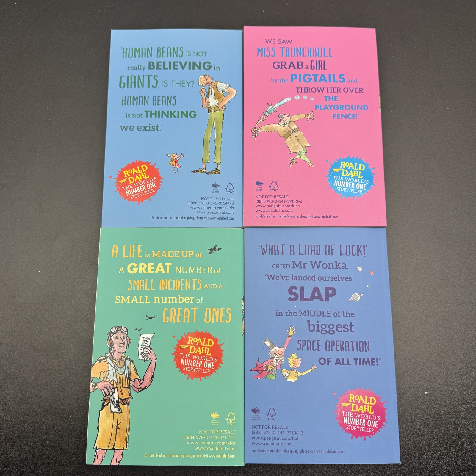 Roald Dahl Collection 8 Book Set Paperback The BFG Matilda The Witches & More