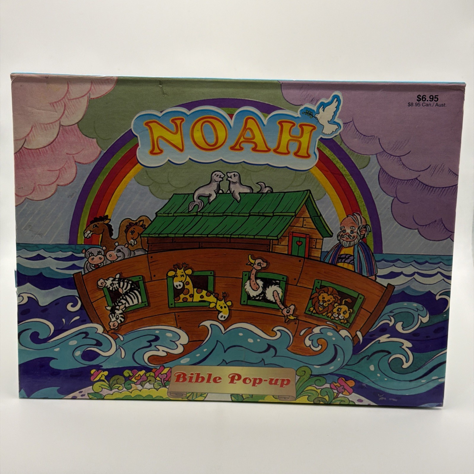 VTG Bible Story Pop Up Books Lot Of 9 Jonah David Jesus Noah Playmore Waldman