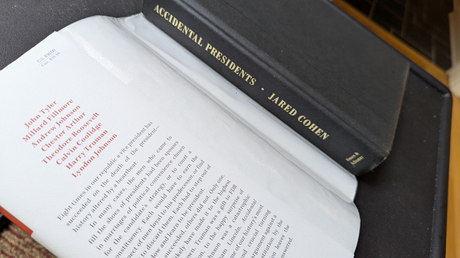 Accidental Presidents: Eight Men Who Changed America by Cohen, Jared
