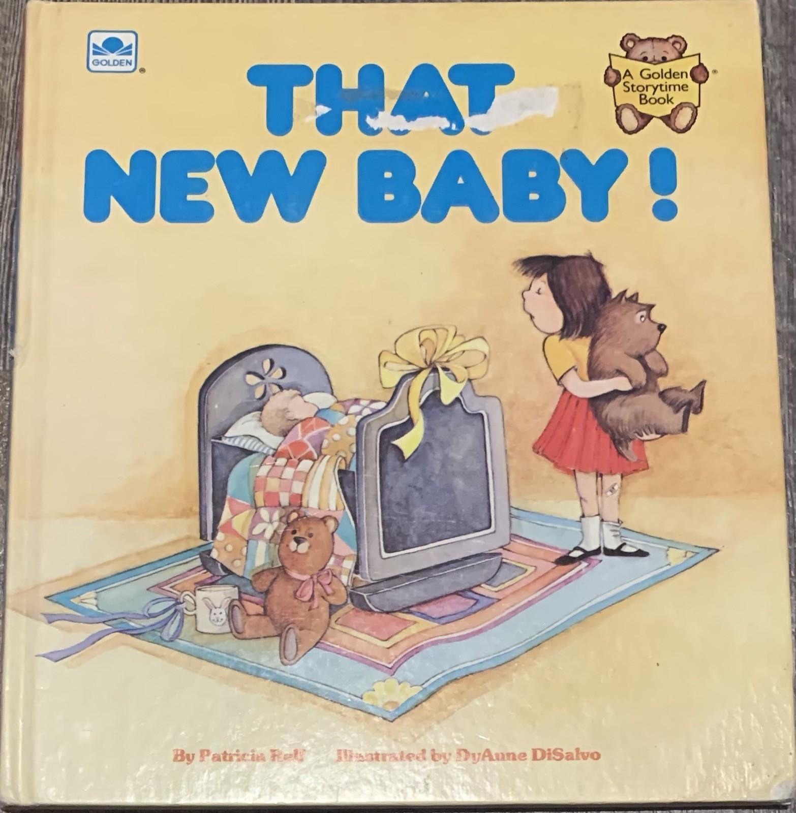 RARE! 13th Printing Edition That New Baby! Golden Storytime Book 1980 ACCEPTABLE