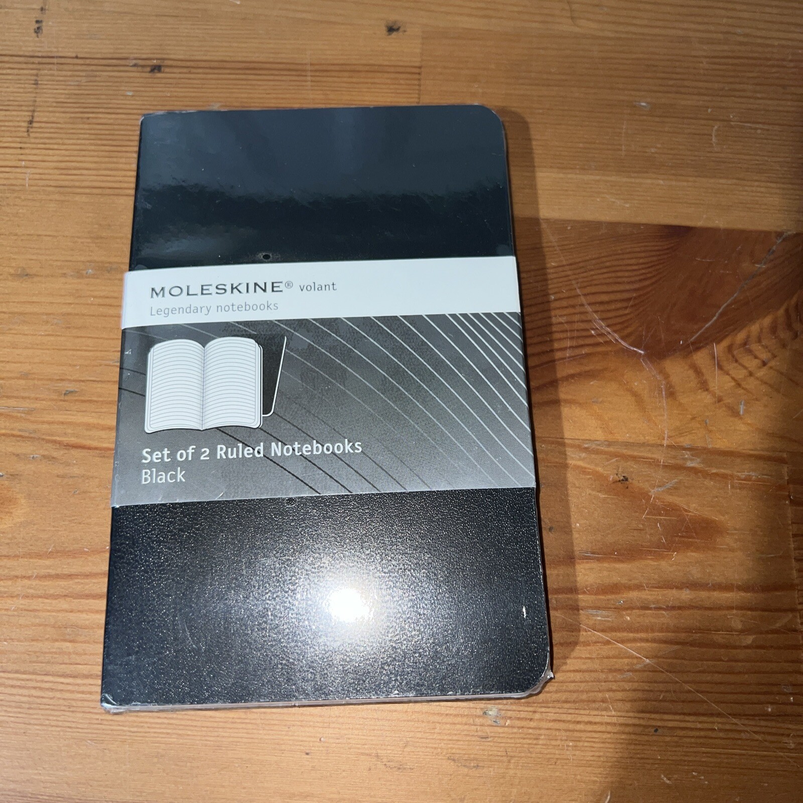 Moleskine Volant Legendary Notebooks Set Of 2 Black 9x14cm