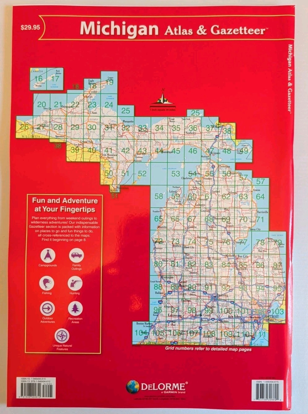 Delorme Atlas & Gazetteer: Michigan (Paperback or Softback)