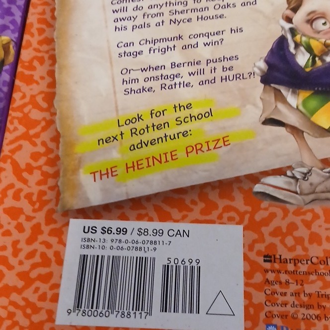 HarperCollins Hardcover Rotten School by R.L. Stine, Ages 9-12, Illustrated