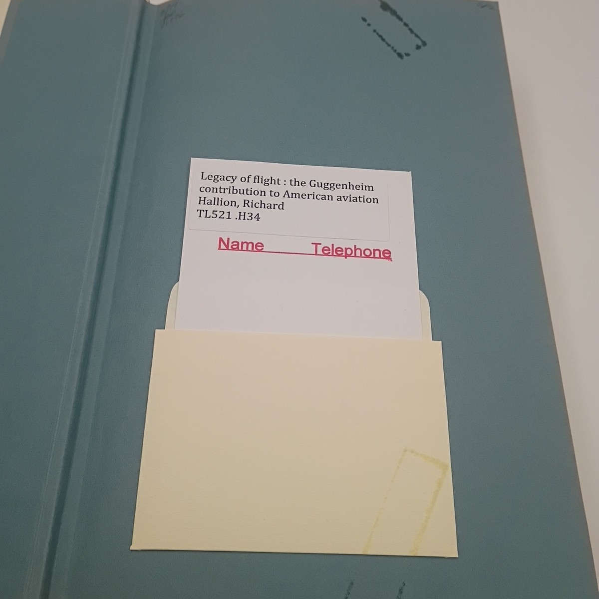 LEGACY OF FLIGHT: THE GUGGENHEIM CONTRIBUTION TO AMERICAN By Richard Hallion VG+
