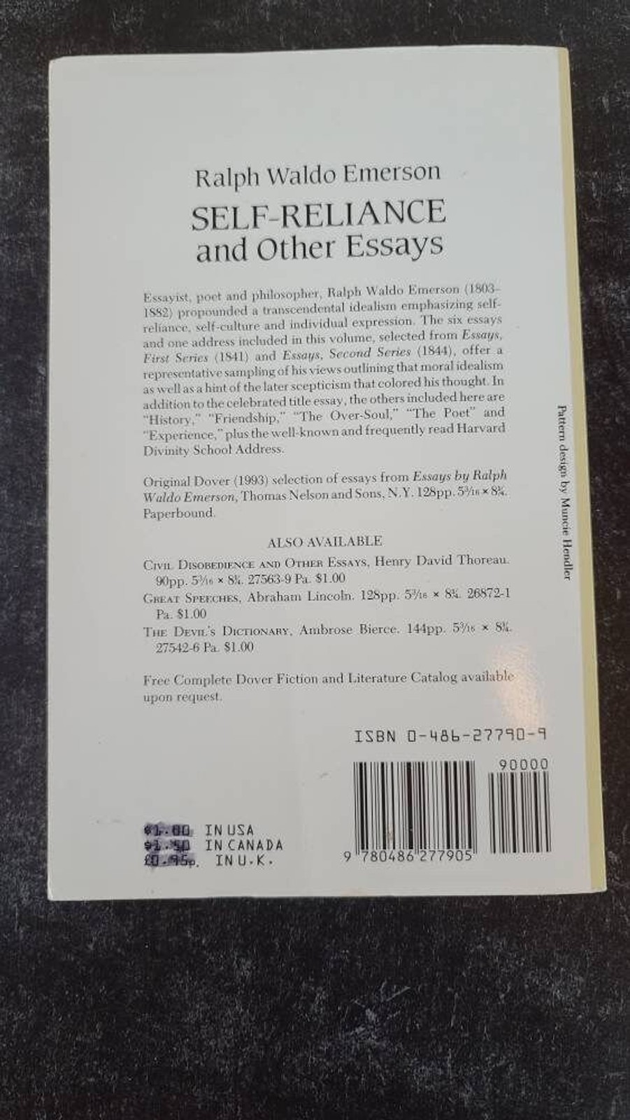 Self-Reliance and Other Essays