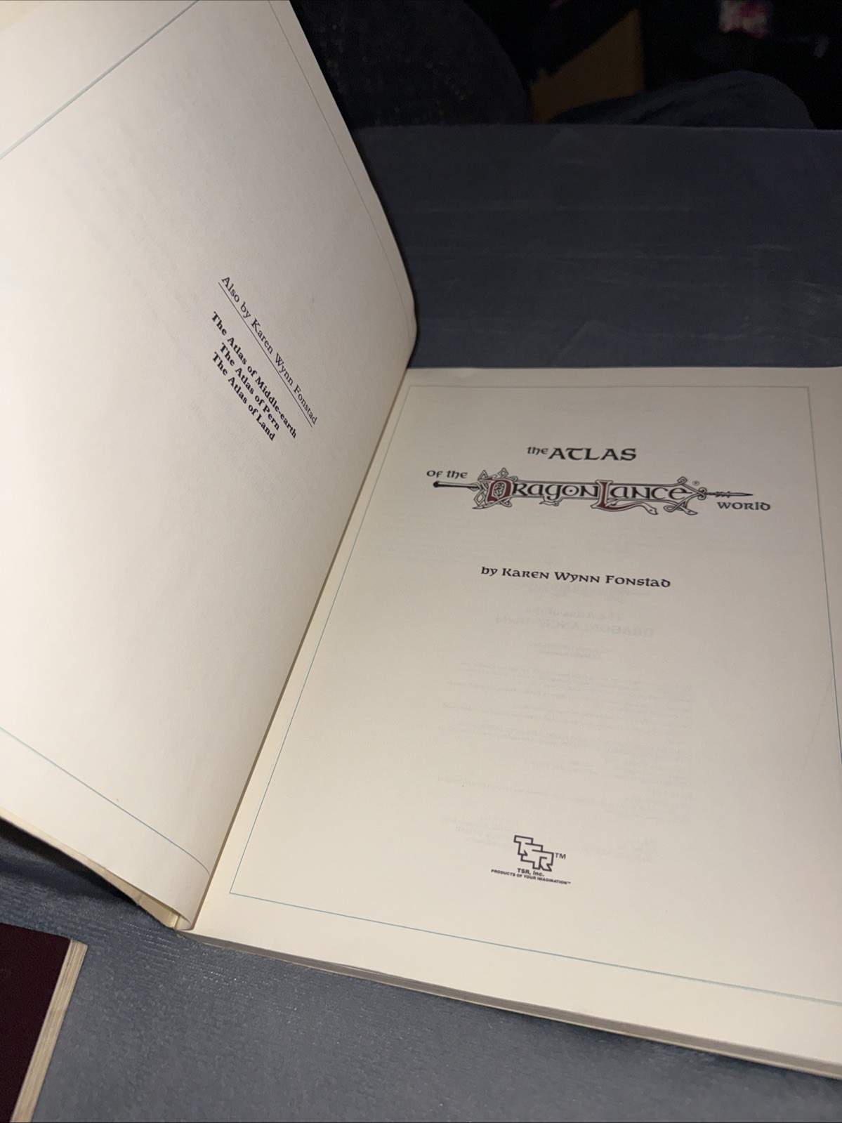 Atlas of the DRAGONLANCE World – TSR Karen Wynn Fonstad 1987 1st Printing 8448