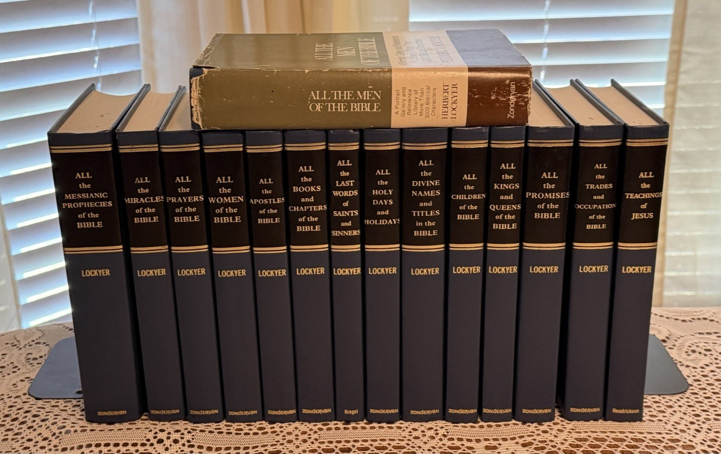 Herbert Lockyer „ALL the ….“ Bible Book Series Set 15 Volume Lot HC Zondervan