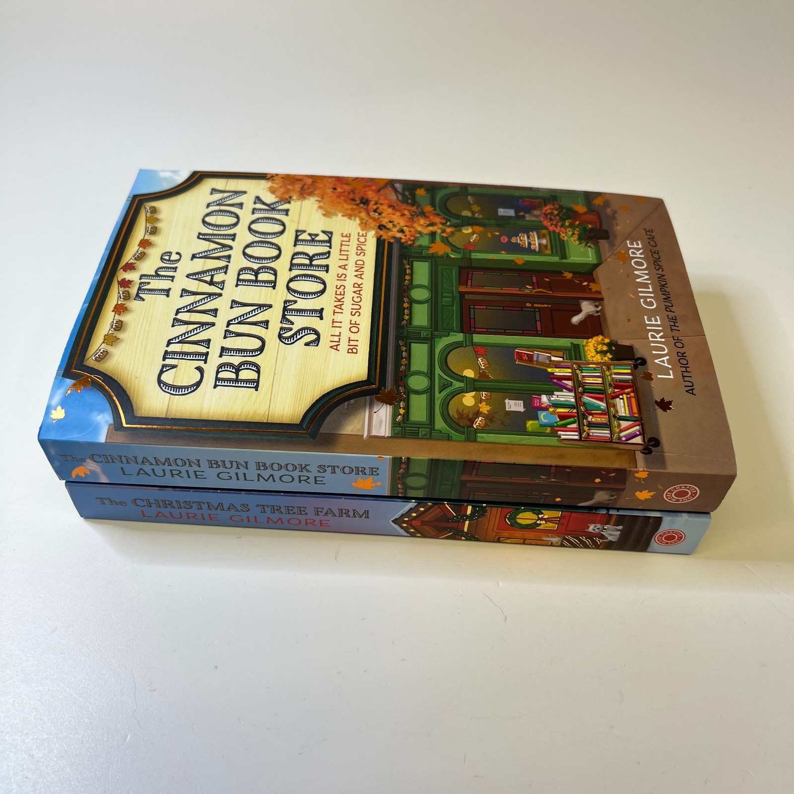 Laurie Gilmore Lot x 2, Paperbacks Cinnamon Bun Book Store, Christmas Tree Farm