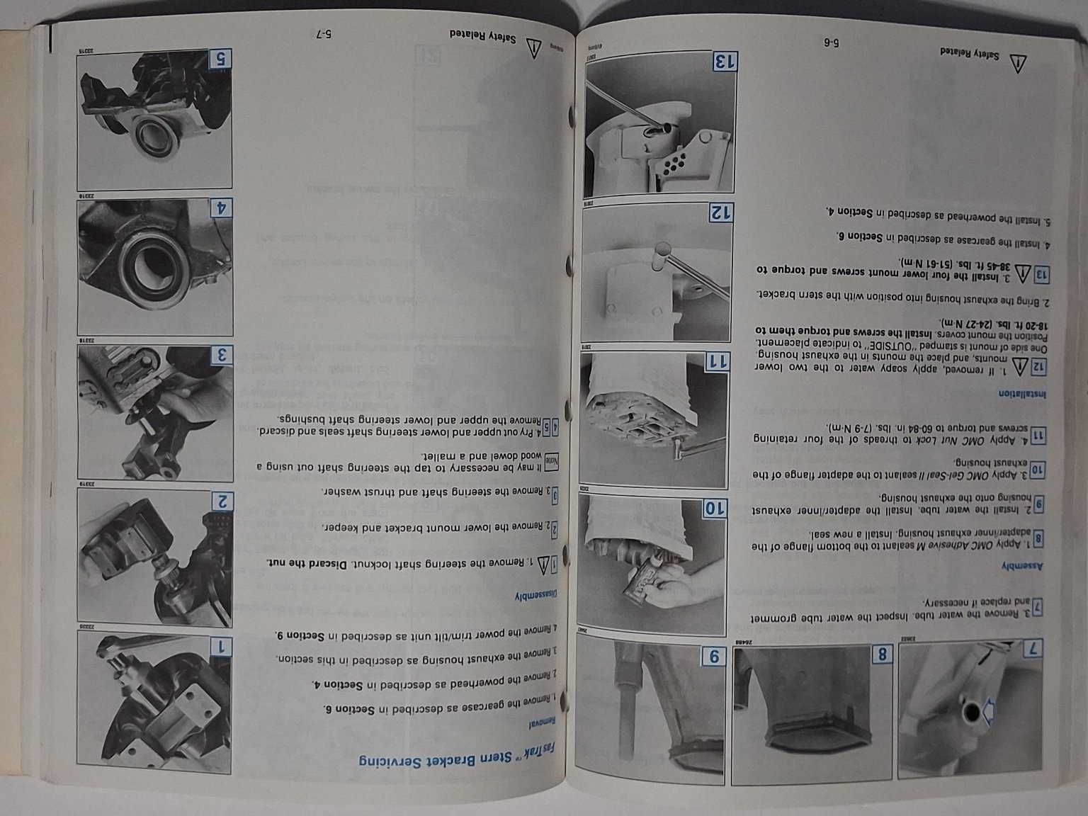 Johnson Evinrude Outboard Service Manual 1990 60° LOOP V 150 175 OMC Marine