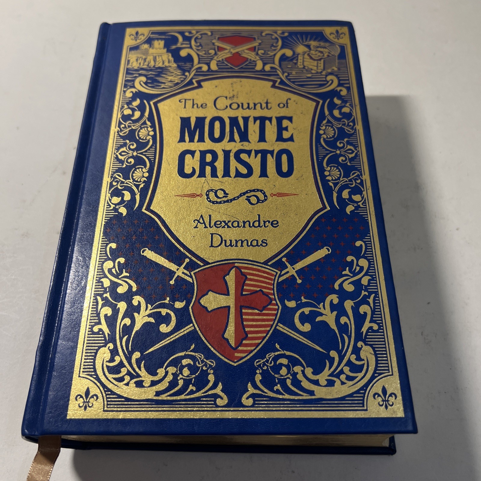 The Count of Monte Cristo by Alexandre Dumas, featuring a bonded leather VG