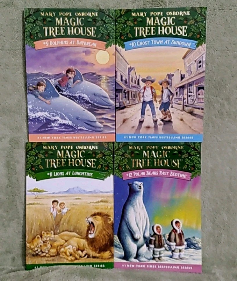 Magic Tree House Boxed Chapter Book Set Volumes 9-12 by Mary Pope Osborne LV-4