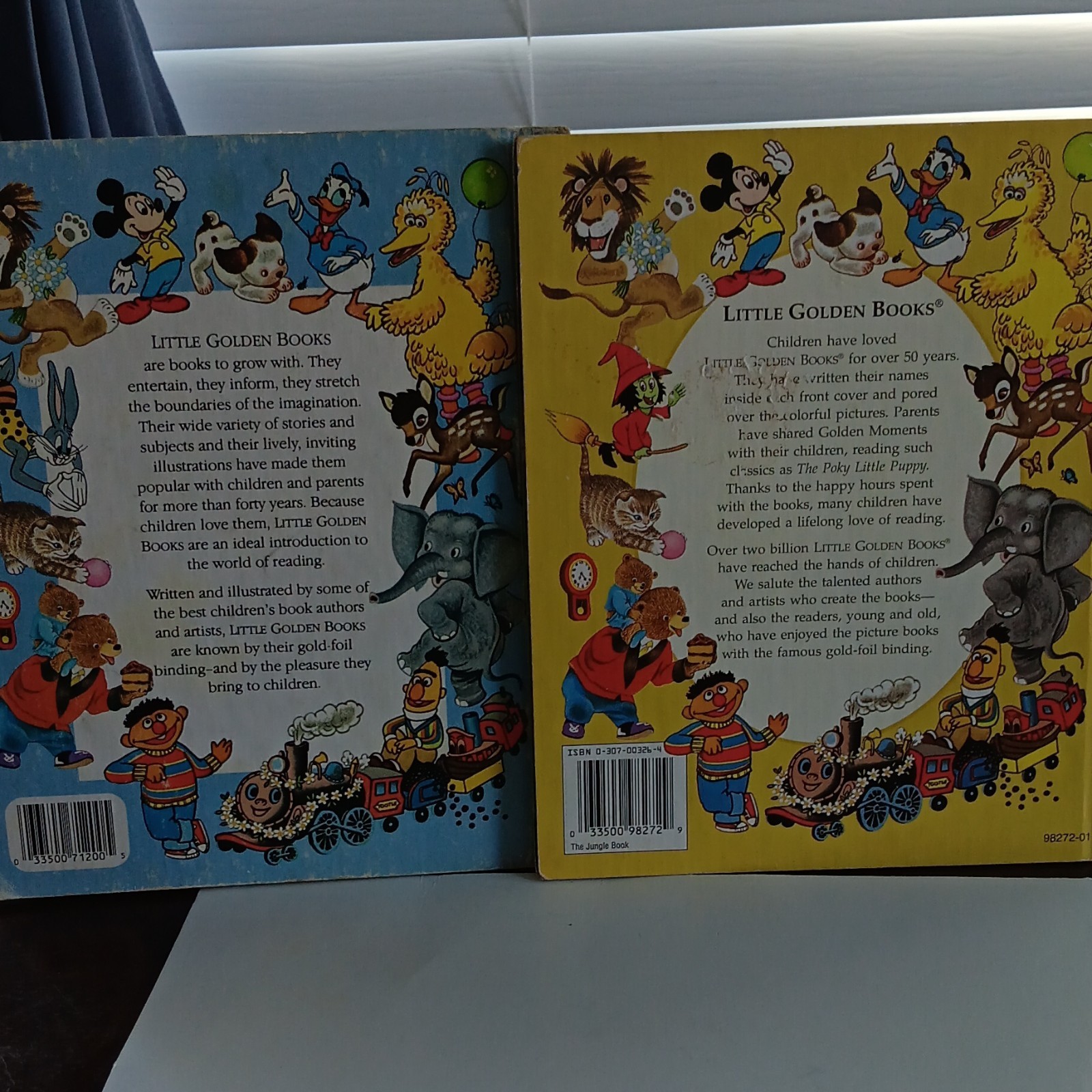 Golden Books Little Golden Books Lot 2 Hardcover Grover’s Alphabet/Jungle Book