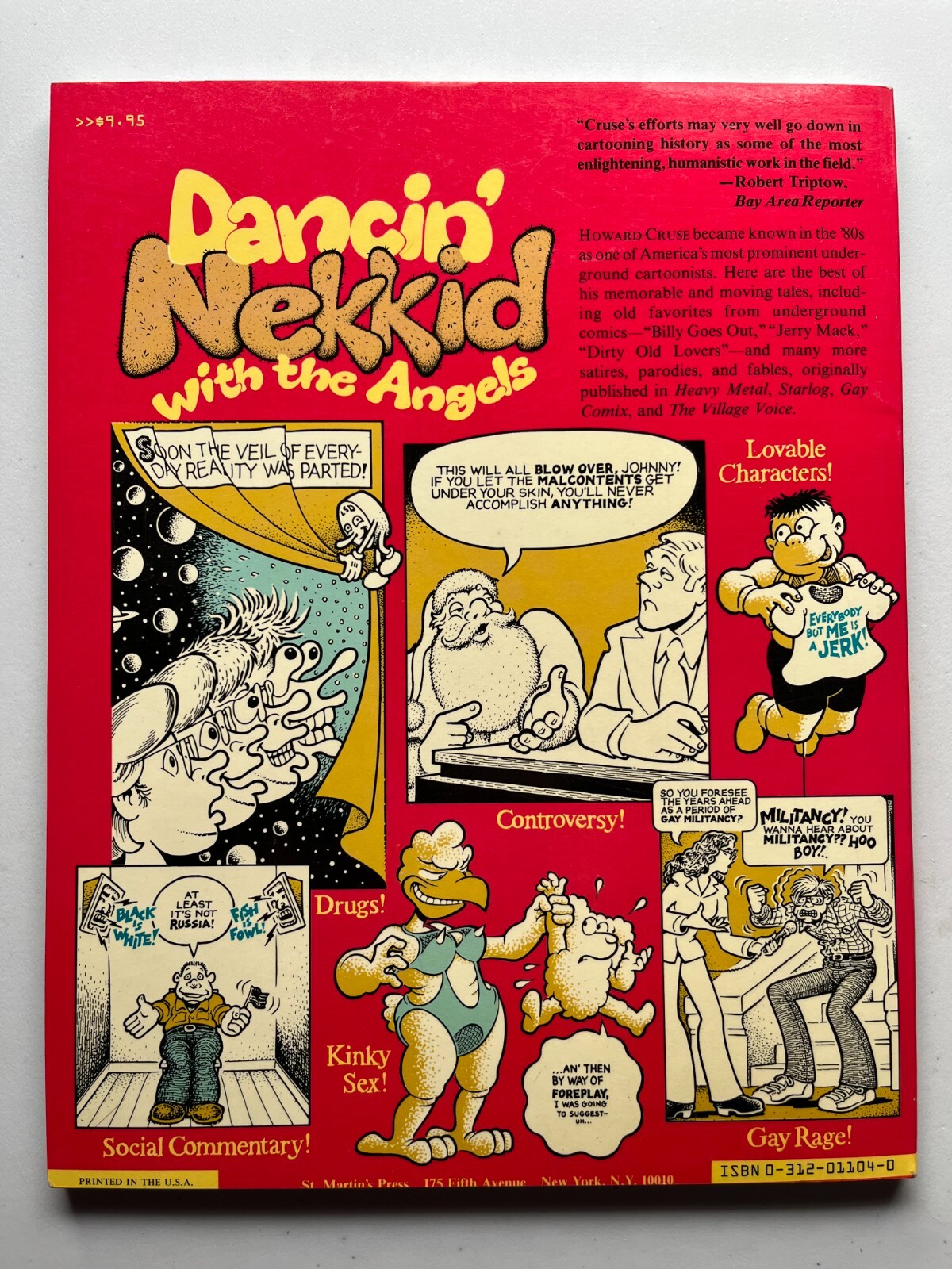 Dancin‘ Nekkid With The Angels Howard Cruse St. Martin’s Press 1st Edition 1987