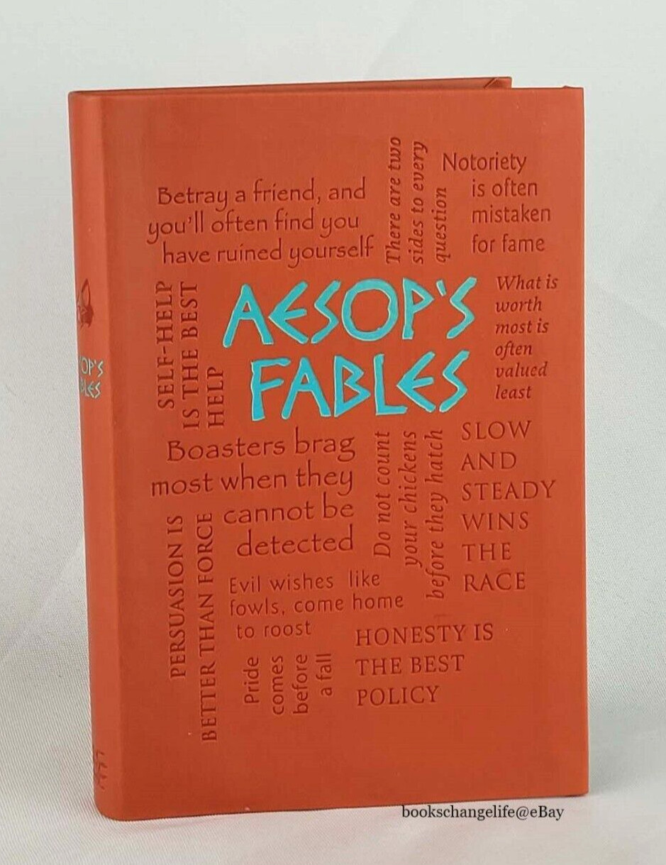 AESOP’S FABLES Illustrated by Arthur Rackham Flexi Bound Faux Leather Brand NEW