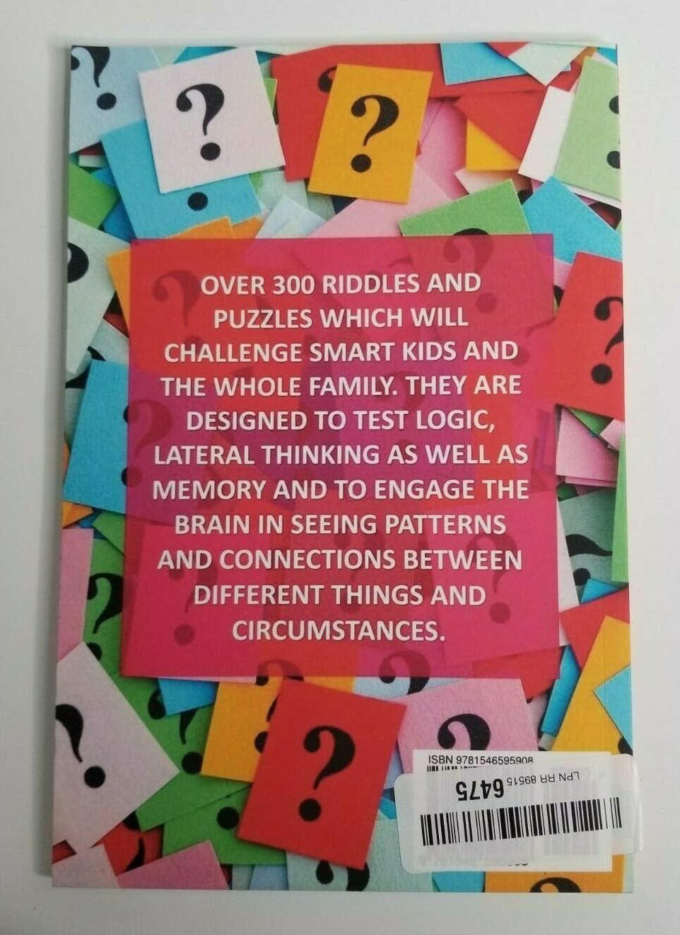 Difficult Riddles for Smart Kids 300 Brain Teasers Prefontaine Book Homeschool