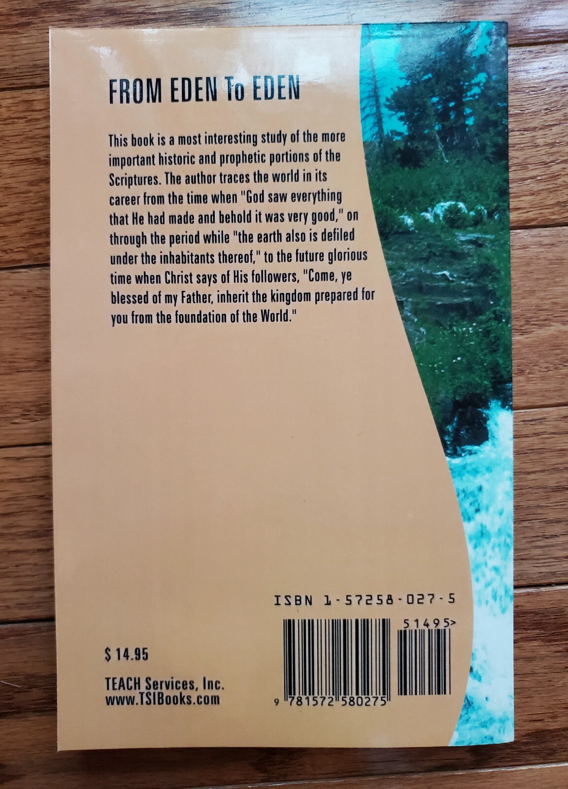 From Eden to Eden By J.H. Waggoner Teach Services *READ*