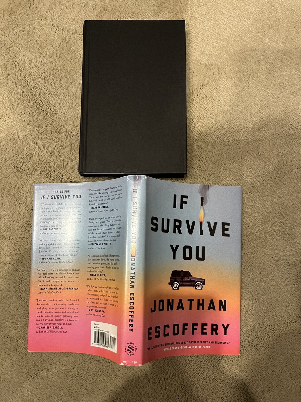 If I Survive You, Jonathan Escoffery. Farrar Straus 2022. Signed First Printing