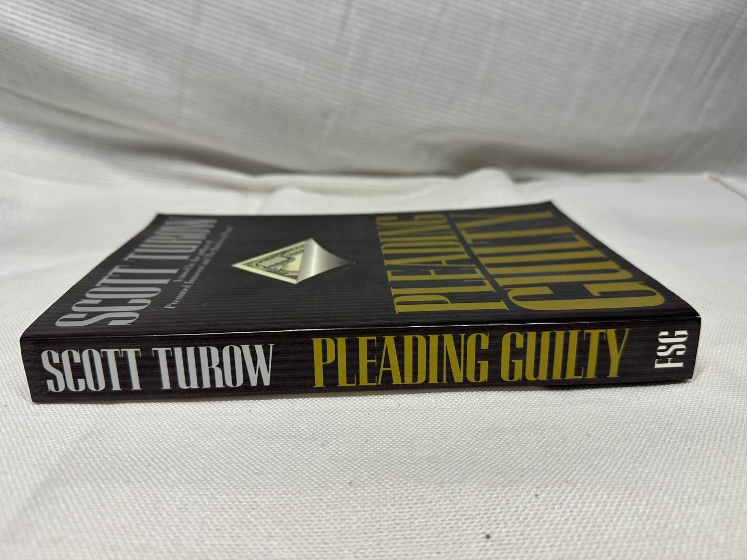 Pleading Guilty Scott Turow 1993 Third Printing Legal Thriller Farrar Straus