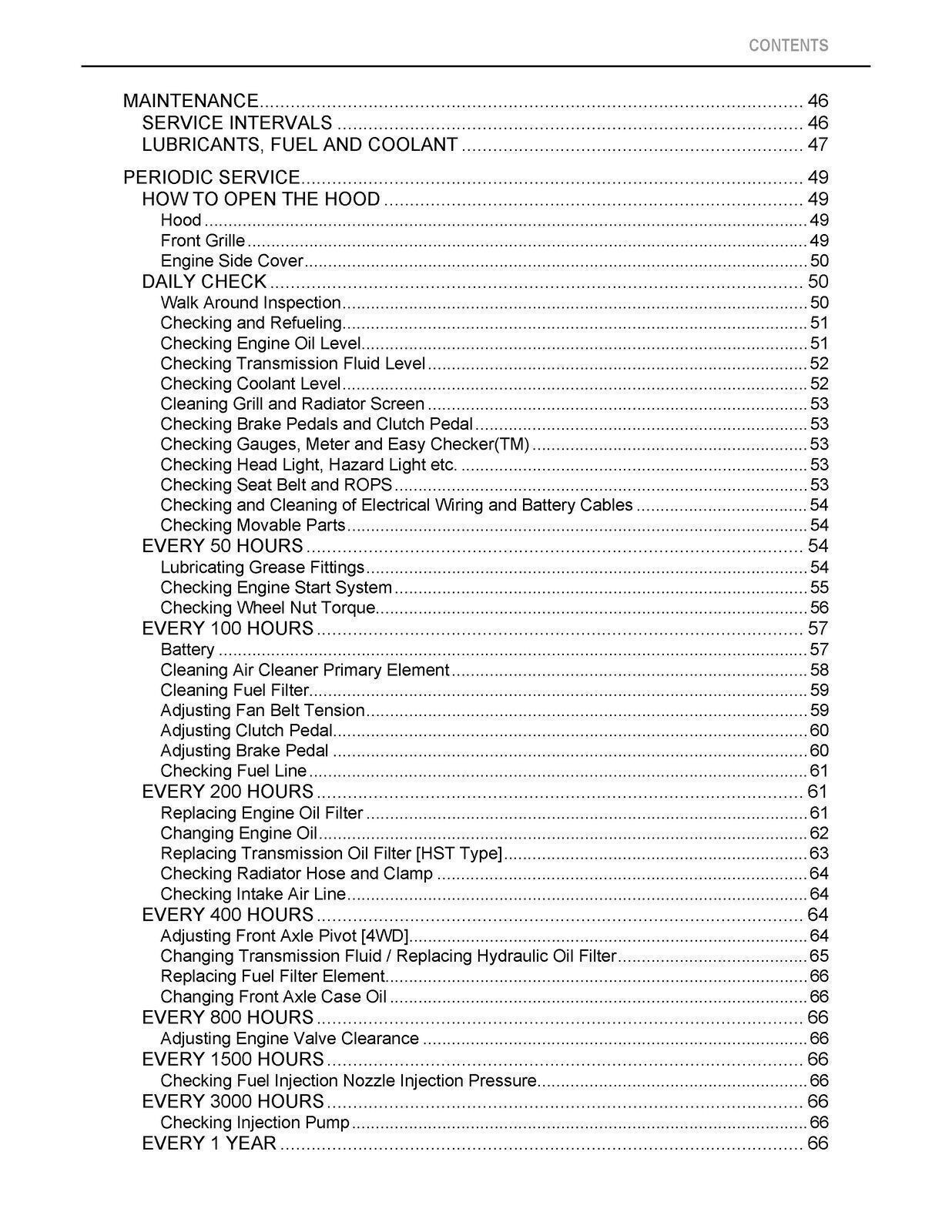 KUBOTA B2320 B2620 B2920 B2320NARROW OPERATORS MANUAL, TOUGH LOOP BOUND, COVERED