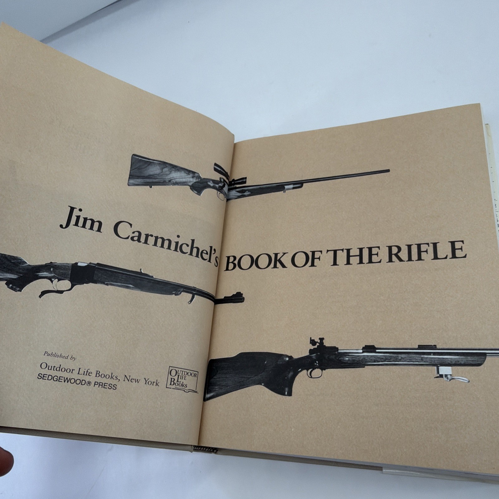 Jim Carmichael’s Book of the Rifle. First Edition HC/DJ, 1985. Reference